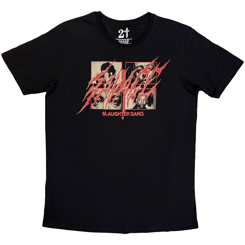 21 Savage - Slaughter Gang Tshirt Homme - Noir